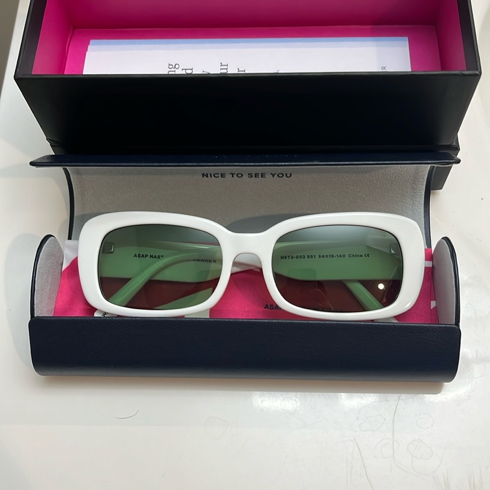 White A$AP x Warby Parker sunglasses